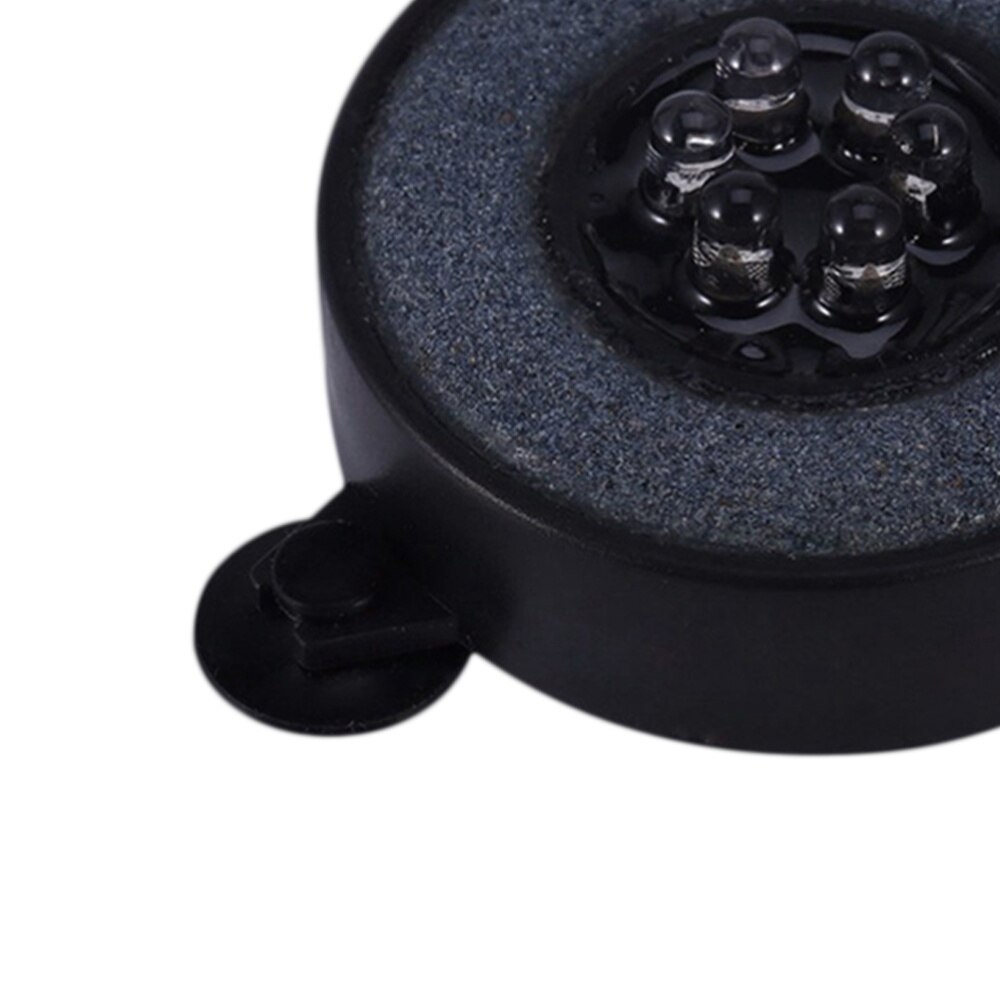 LED Aquarium Fish Tank Light Air Bubble Lights Submersible Underwater Lamps Colorful Waterproof Light Round Disc Light with US