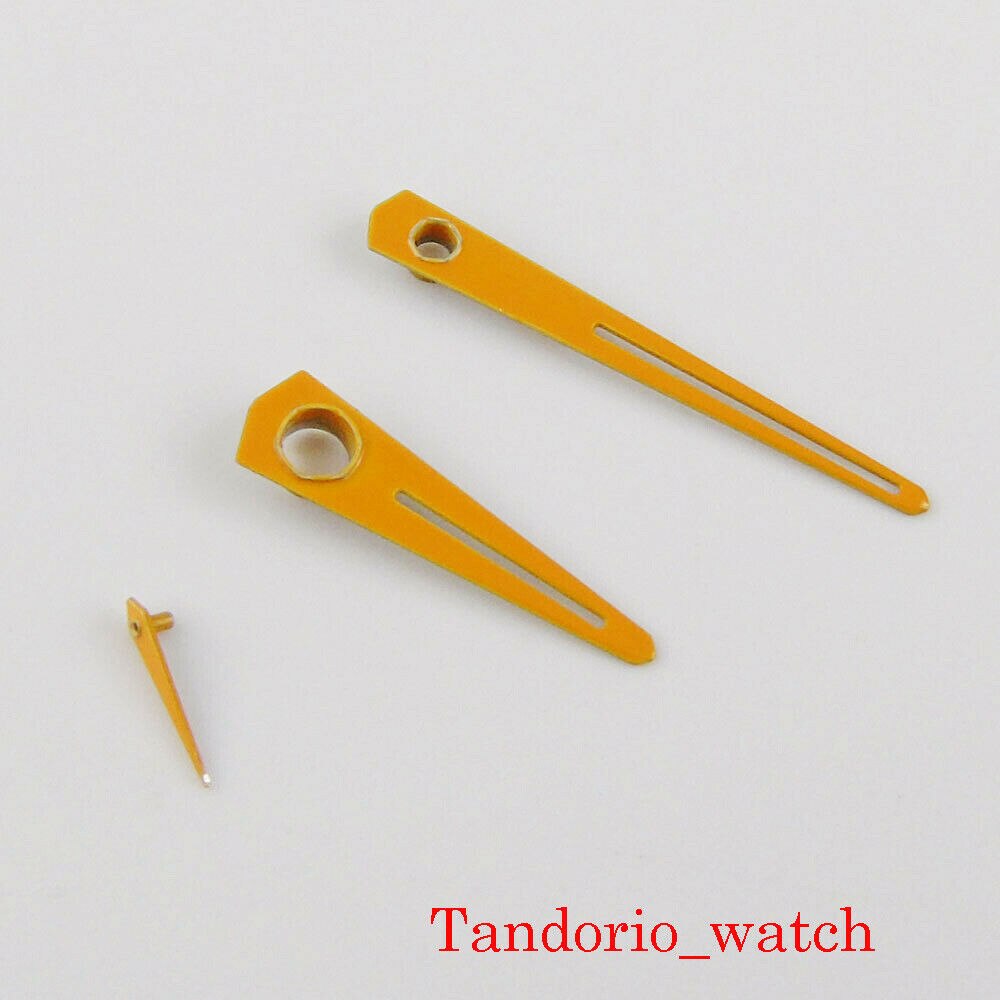 Oranje Kleur Horloge Handen Naalden Fit Voor Eta 6497 6498 Hand Winding Uurwerk Onderdelen Vervangingen