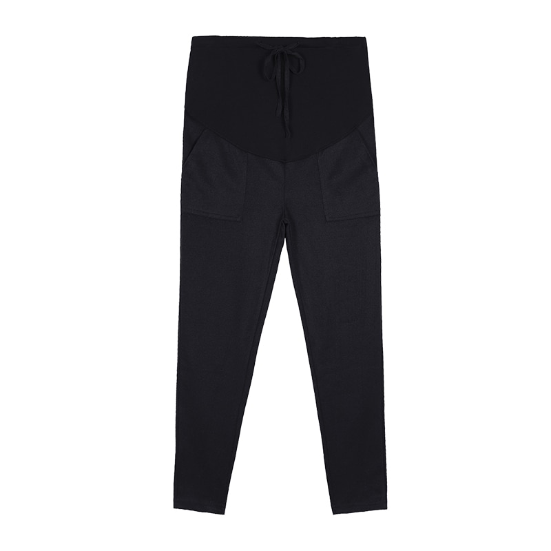 1091# Spring Thin Maternity Pants Elastic Waist Belly Straight Pants Clothes for Pregnant Women Pregnancy Harem Trousers