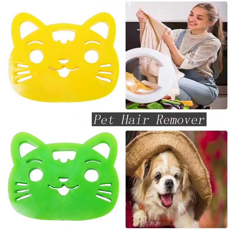 1PCS Pet Hair Remover Reusable Cleaning Laundry Cat Dog Fur Lint Catcher Washing Machine Hair Catcher Laundry Accessories