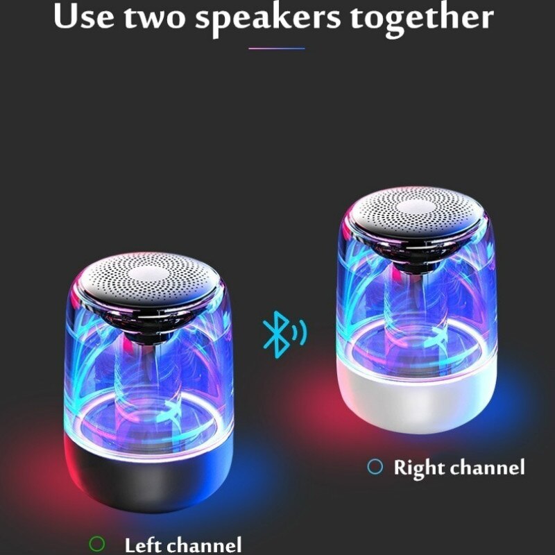 Bluetooth Speaker Draagbare Draadloze RGB LED Bluetooth Speakers Nachtlampje HD HiFi Krachtige Geluid Bar Soundbar Speakers Mode