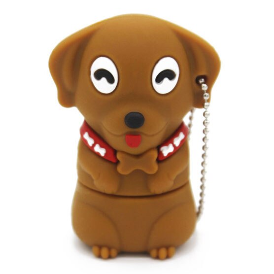 JASTER Del cucciolo Del Fumetto Del USB Flash Drive Pen Drive 32GB 64GB Pendrive 4GB 8GB 16GB Flash scheda di memoria Memory Stick: 32GB / brown