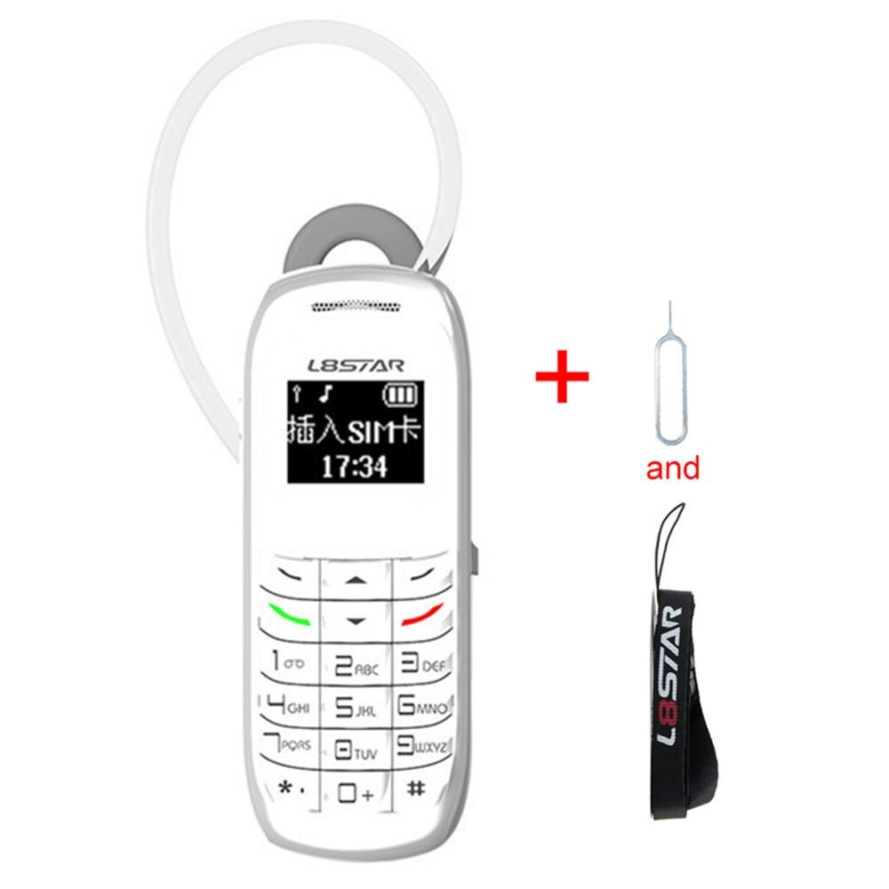 L8star 100% Originale Imei Variabile Sbloccato Mini Telefono Voce Magica Mani Libere Auricolare Bluetooth Più Piccolo del Mondo di Sostegno Del Telefono: BM70 White