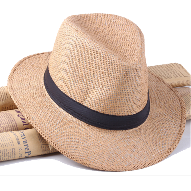 Mode Panama Hoed Zomer Zon Hoeden Voor Vrouwen Man Strand Strooien Hoed Voor Mannen Uv-bescherming Cap Chapeau Femme: 2