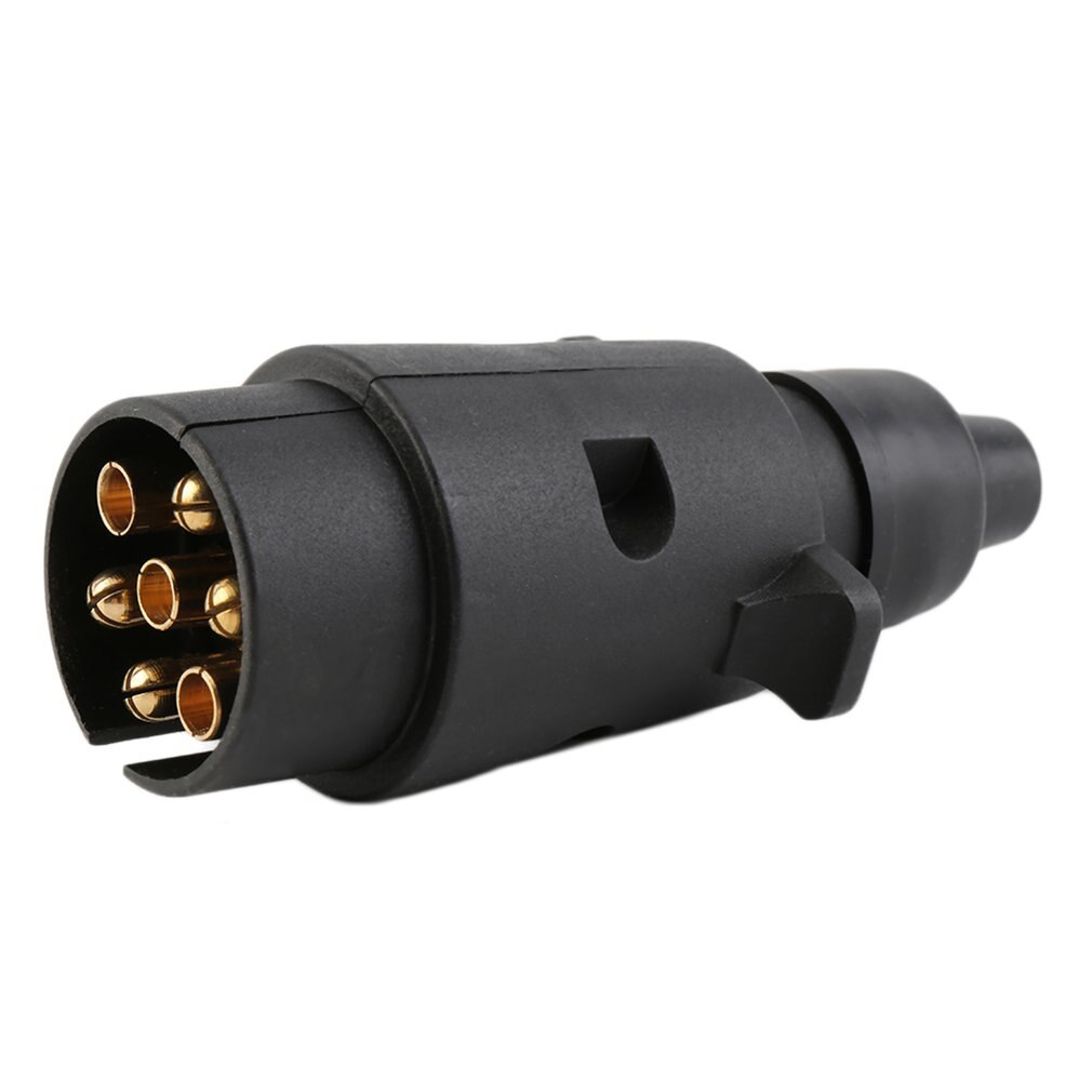 12V 7-Way Round Standard European Plug vehicle Connector Car Trailer 7 Pin Socket Plugs Auto Accessories Plastic