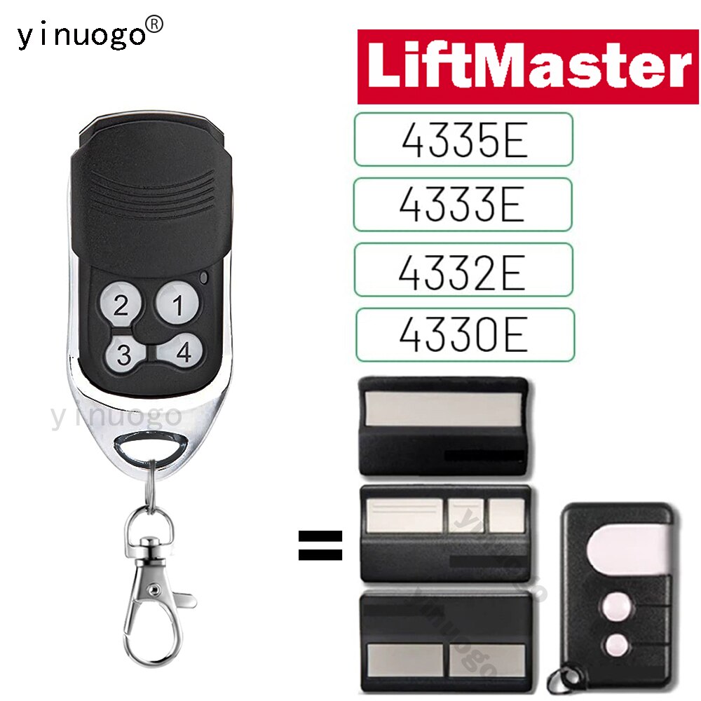 Liftmaster 4330E 4332E 4333E 4335E Garage Door Remote Control Transmitter Chamberlain Motorlift 4335EML 433.92MHz Gate Opener