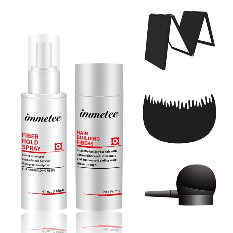Immetee – Fibers de construction capillaire pour cheveux fins, pour une repousse des cheveux clairsemés, épaississement instantané, 28g, J9
