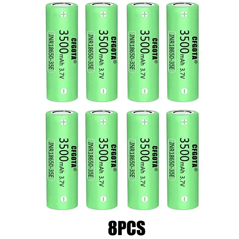 100% original 18650 3500mah 20th discharge inr18650 35e 3500mah 18650 3.7v li ion rechargeable battery: SKY BLUE