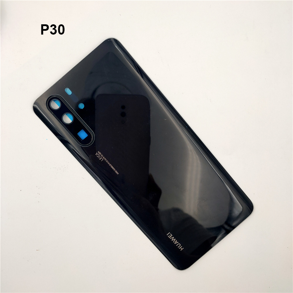 100% originale Huawei P30 Pro copribatteria pannello posteriore in vetro custodia di ricambio custodia reale per P 30 con protezione dell&#39;obiettivo della fotocamera: black P30