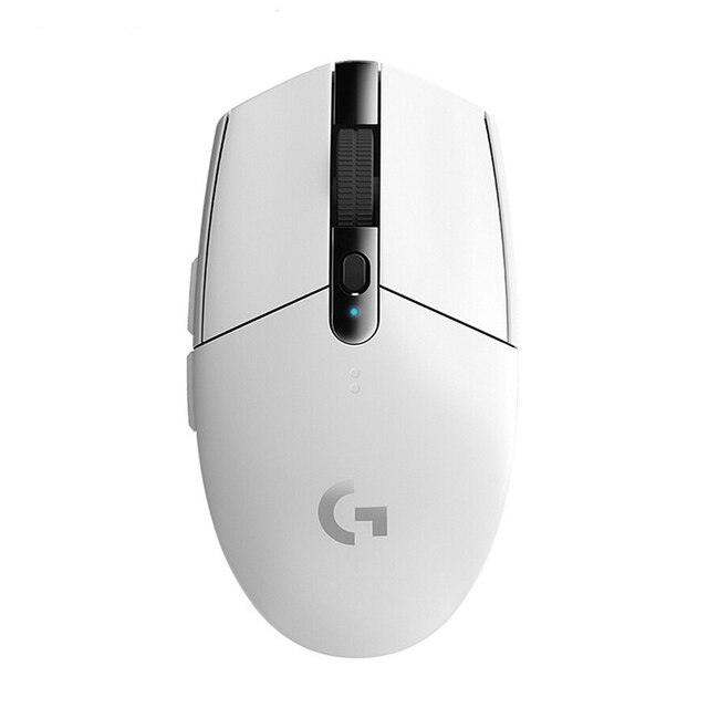 Logitech G304 ratón inalámbrico de 12000DPI 6 botones programables héroe Sensor USB ratón inalámbrico ajustable Mouse óptico para juegos ratón: Blanco