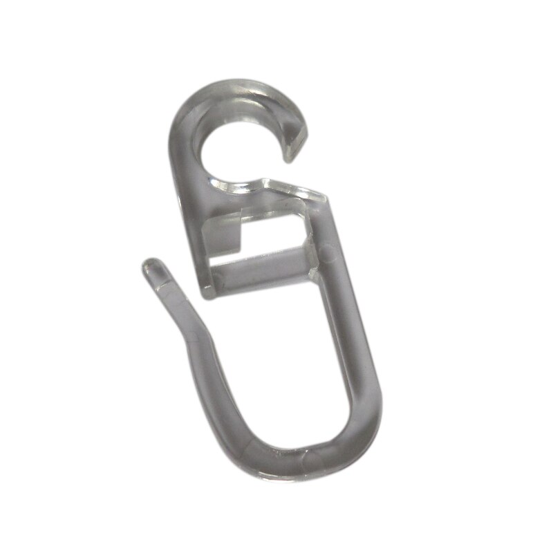 Anillo y gancho de plástico de 40mm de diámetro, anillas de barra de cortina para decoración de ventanas, 100 Uds.