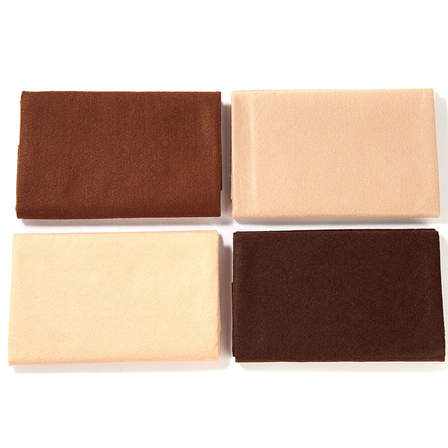 90X92CM Brown Series 1.4MM Soft Felt Fabric Sheet DIY Pure Khaki Non-woven Cloth For Home Decoration Handmade Sewing Crafts