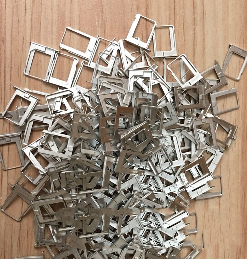 1Pcs Silver Metal Micro SIM Card Tray Holder Slot Replacement for Apple for iphone 4 4S Can print IMEI and Serial Print