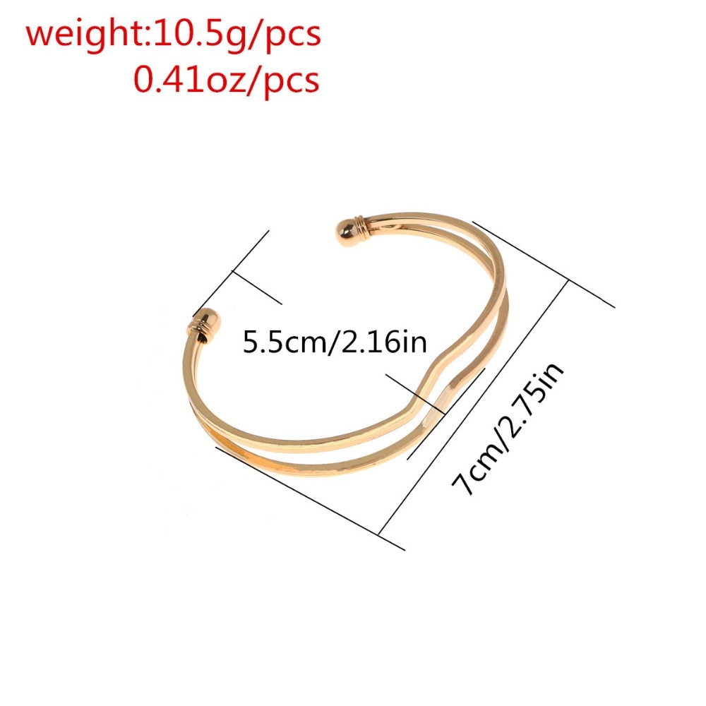 Vintage Bracelet Bangle Bistratal Heart Boho Classic Upper Arm Open Bangle Armlet Arm Cuff Valentin Day