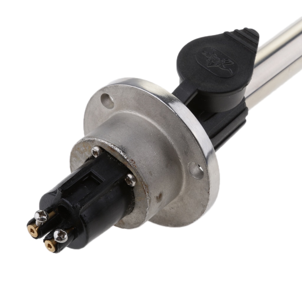 White All-Round Marine Boat Navigation Stern Light Lamp Pole 21" with Base