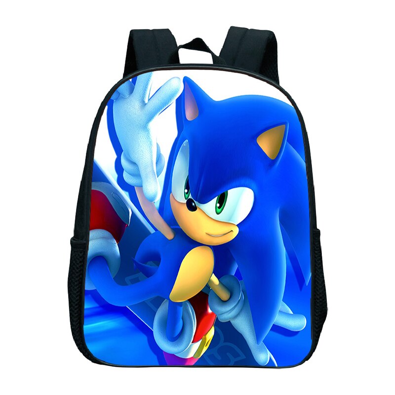 Mochila para preescolar con estampado bonito de Sonic para niños, Mochila para jardín de infancia, de escuela primaria: 4