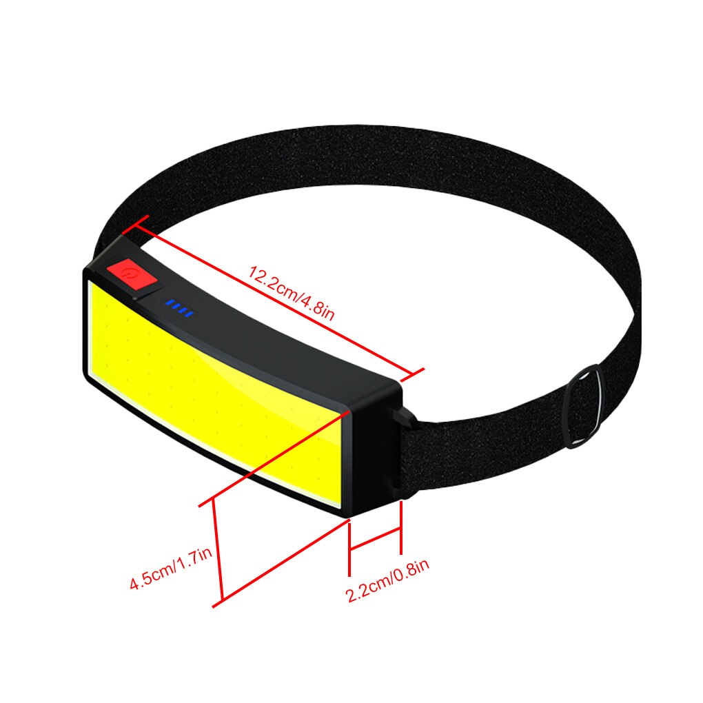 500LM 40COB Headlamp USB Rechargeable Adjustable Camping Fishing Headlight IPX4 Waterproof Portable LED Head Flashlight