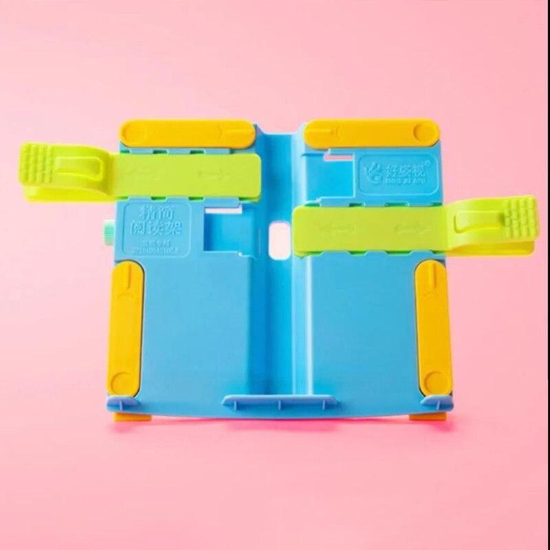 Adjustable Kid Children Reading Shelf Holder Portable Folding Book Stand Support
