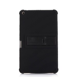 For Lenovo Tab 4 8 TB-8504X Case Shockproof Silicone Kickstand Back Cover for Lenovo TAB4 8 TB-8504 TB-8504F TB-8504N Kids Case: black