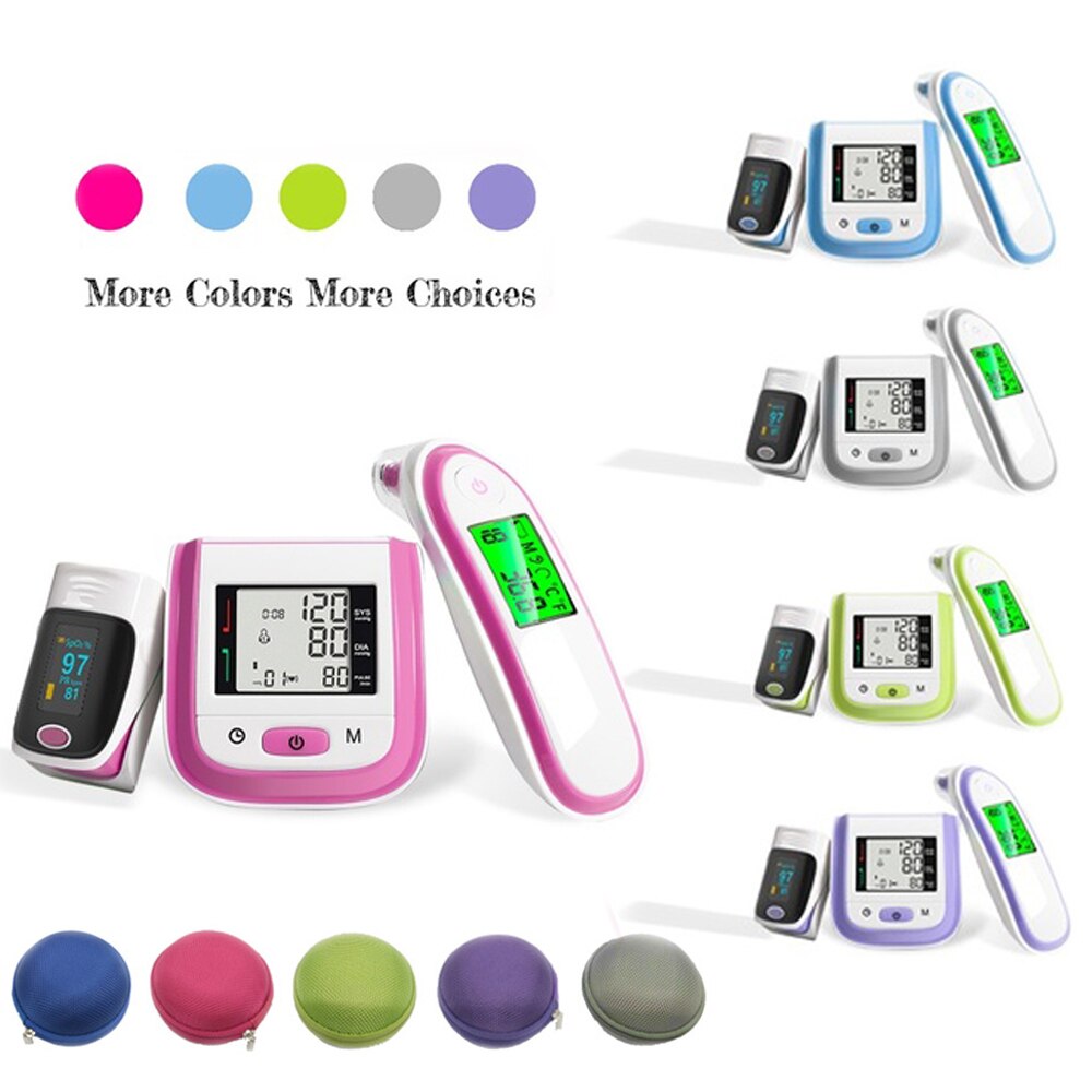 Loodom OLED Pulsoximeter Baby Thermometer Handgelenk Blutdruck Monitor Thermometr Oximetro De Dedo Bloodpressuretest
