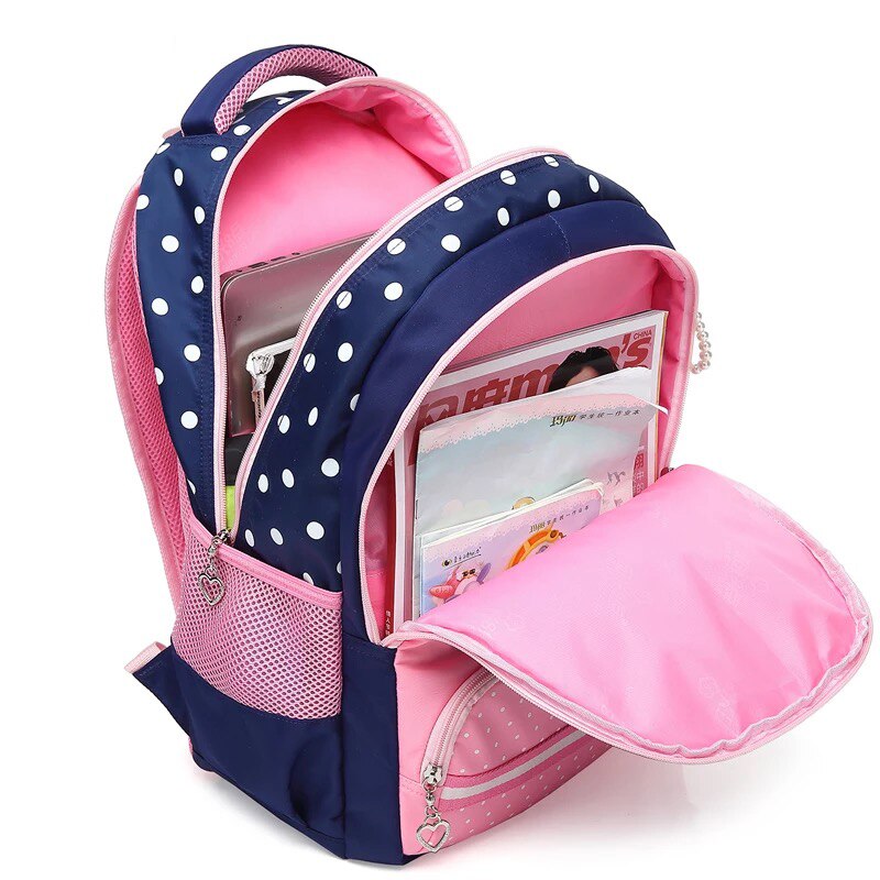 Children School Bags Beautiful Girls School Backpack Bow Decorations Waterproof Nylon School Bag Mochila escolar