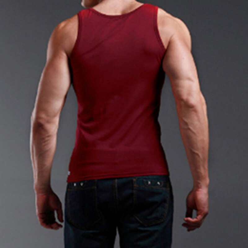 Mannen Ondergoed Katoen Tank Top Mannen Bodybuilding Singlet Mouwloze Slim Fit Vest Mannen Tank Tops
