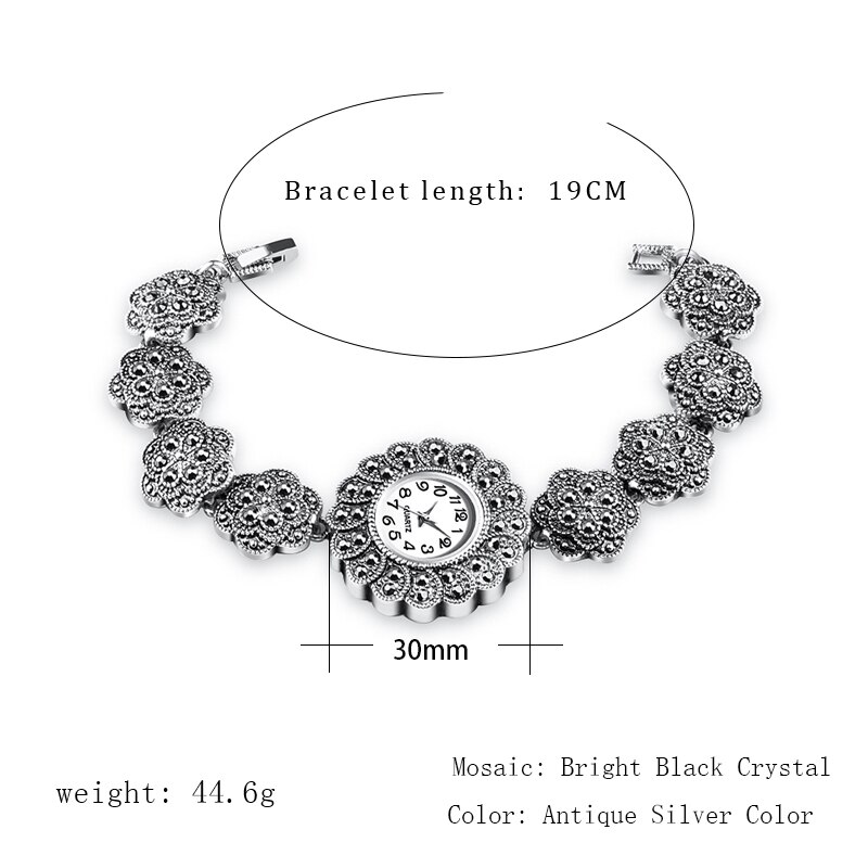 Qingxiya De Top Horloge Mode Vrouwen Oude Zilveren Armband Horloge Dame Creatieve Relojes Para Mujer Winkelen