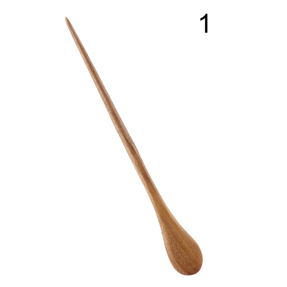 Vintage Top Hair Stick Pick Natural Wooden Sandalwood Handmade Ethnic Hairpin Chinese Style Hairpins: 1