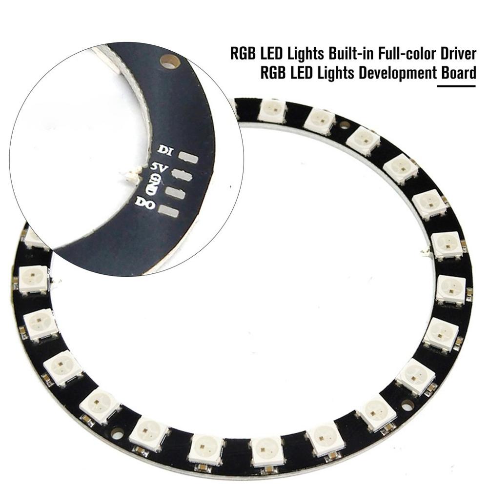 RGB LED Board LED Lights Built-in Full Color-driven Development Board Built-in Full-color Driver LED Lights Development Board