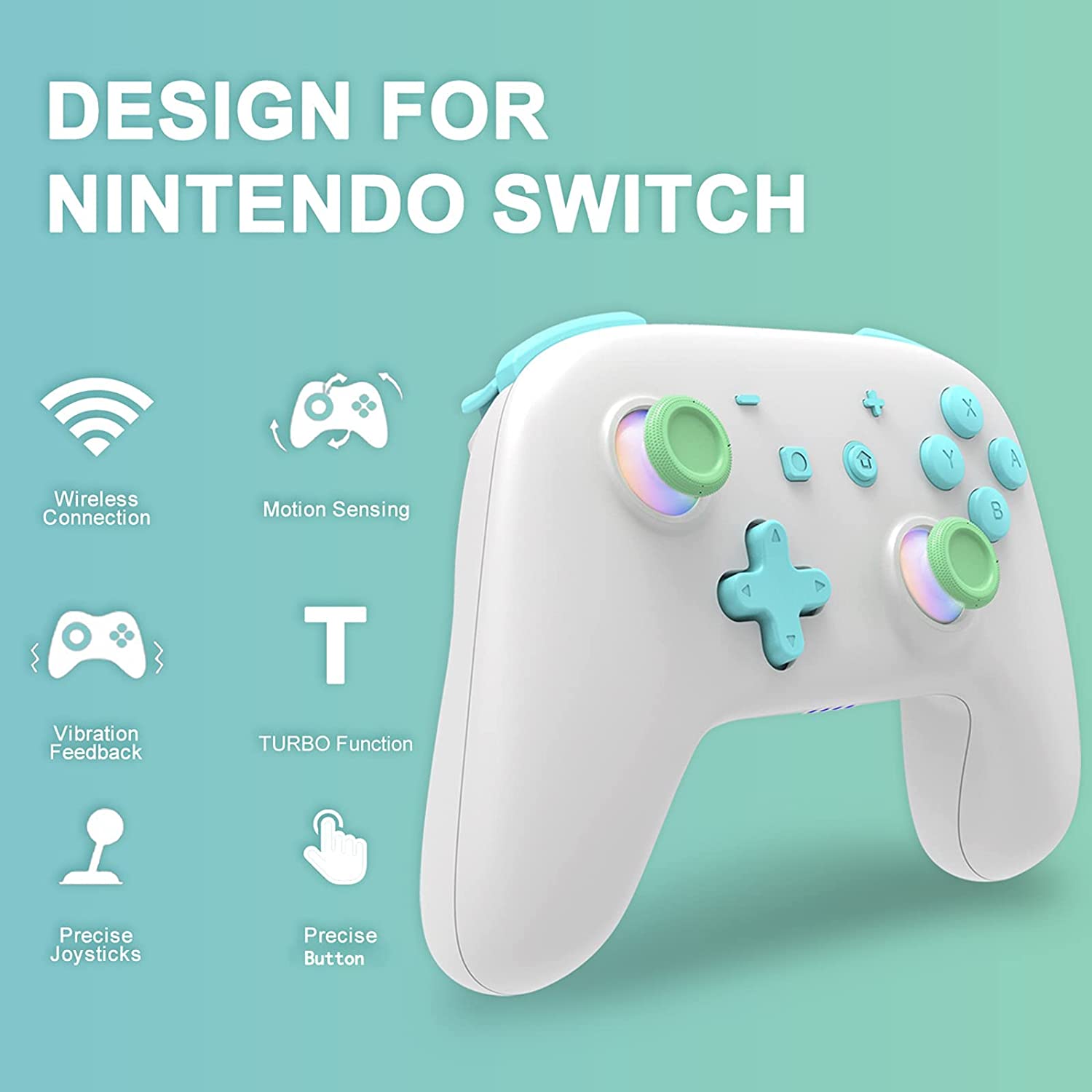 Til nintendo switch trådløs bluetooth pro josystcick med wake-up turbo gamepad mando switch controller til switch lite/oled