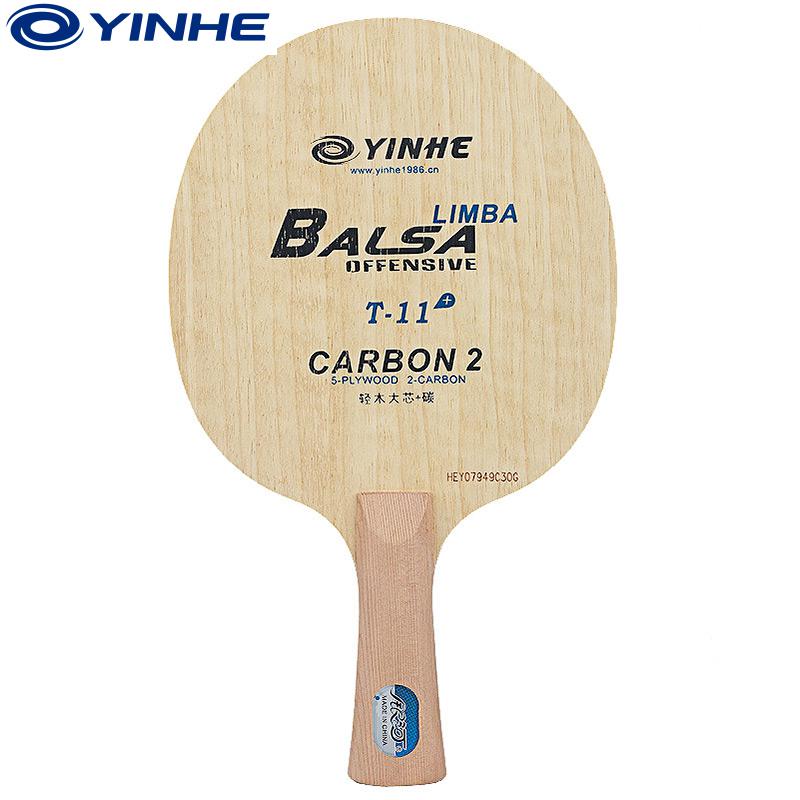 Lama da Ping-Pong originale YINHE via lattea T-11S (Super leggera, carbonio) (5 + 2 carbonio) T11 racchetta Ping Pong Bat