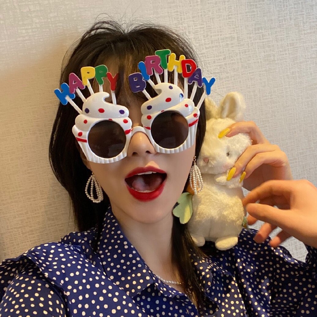 1 Stuks Gelukkige Verjaardag Glazen Photo Booth Props Verjaardagsfeestje Kids Bril Verjaardag Photobooth Props Jurk Gunsten Kinderen