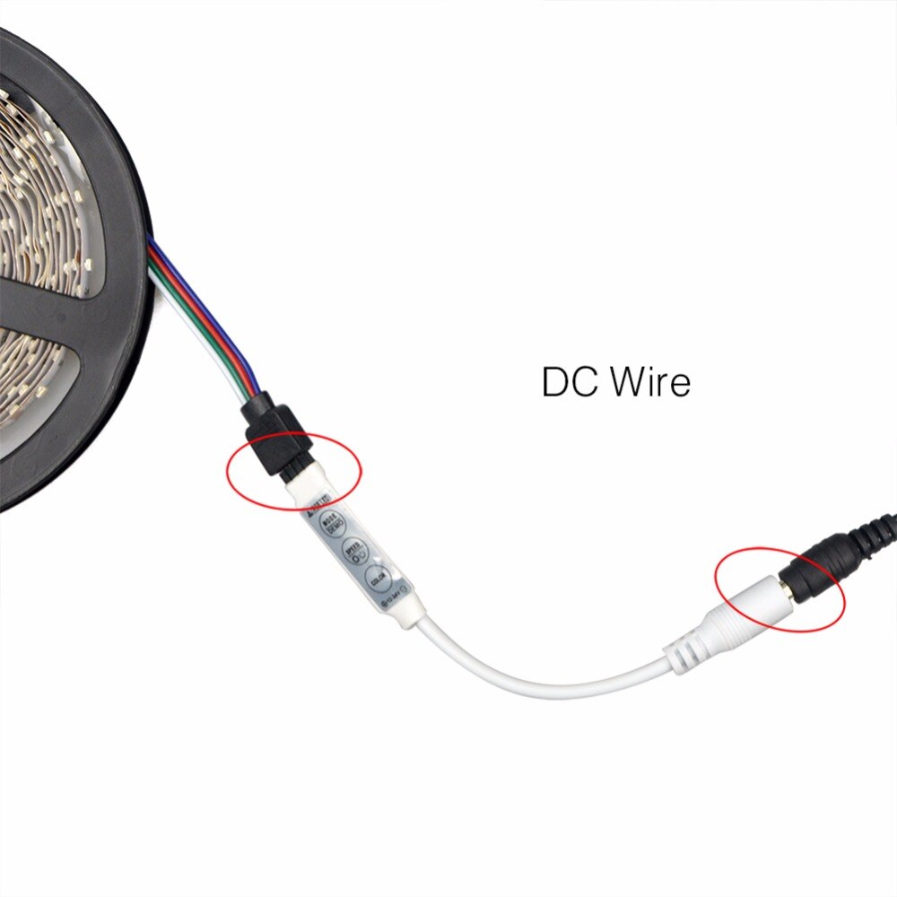 Mini DC 12 V LED RGB Controller LED Dimmer Snelheid/Helderheid Controle Voor RGB 5050 3528 2835 LED Strip licht