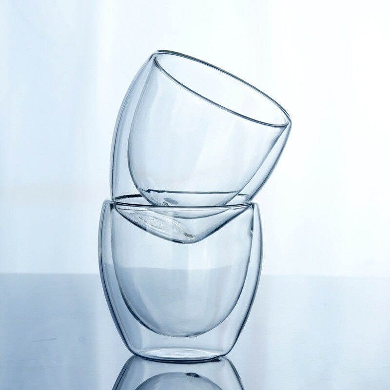 Hittebestendige Double Wall Cup Thee Bier Koffie Cup Clear Glazen Transparante Mok Drinkware