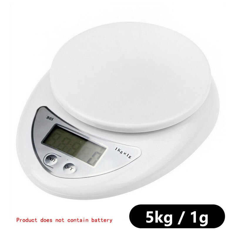 Portable 5kg Digital Scale LCD Electronic Scales Steelyard Kitchen Scales Postal Food Balance Measuring Weight Libra: 5kg 1g