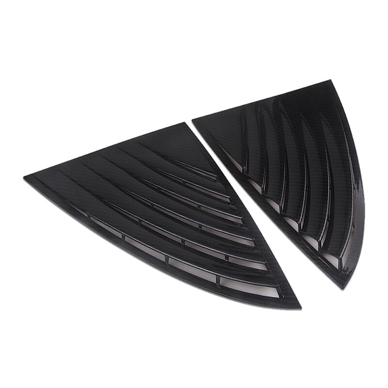 for Tesla Model 3 Rear Window Louvers Scoops Spoiler Carbon Fibre ABS