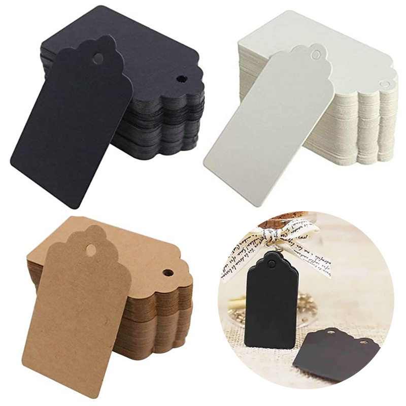 50/100 pcs Kraft Paper Tags Heart Kraft Paper Tags for Arts and Crafts Wedding Thanksgiving Christmas Birthday Party