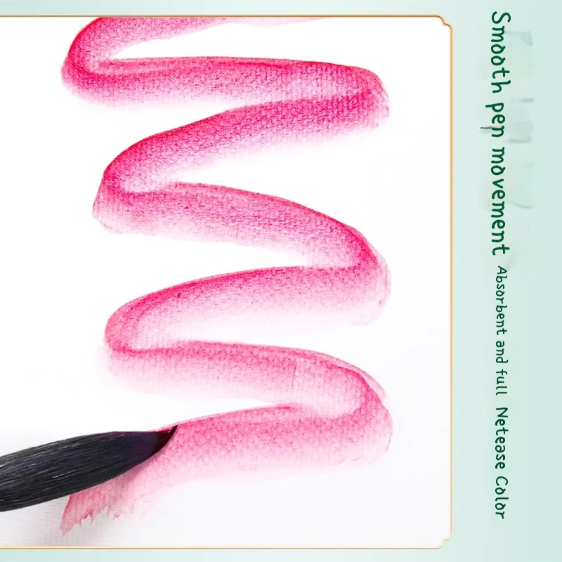Juego de pinceles redondos profesionales de pelo de ardilla para artistas, pinceles de pintura al óleo Gouache acrílico para acuarela, mango negro, 1/3/4 piezas