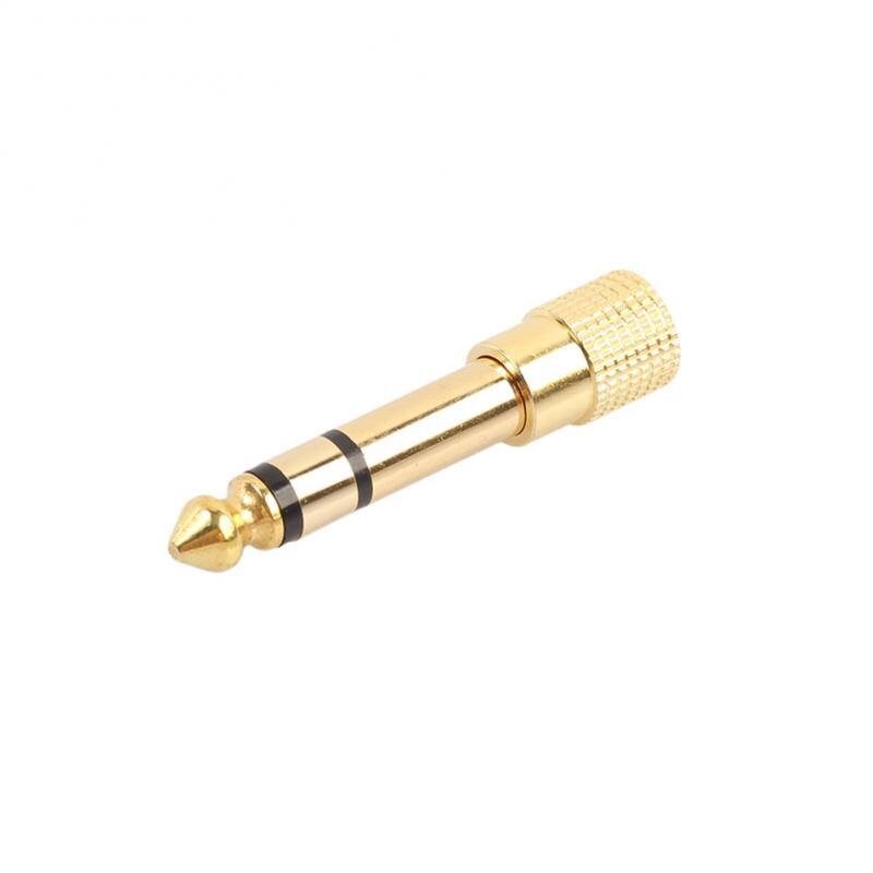 Headphone Jack 6.35mm Male Plug To 3.5mm Female Connector Earphone Amplifier Audio Adapter Microphone AUX Converter Audio Cable