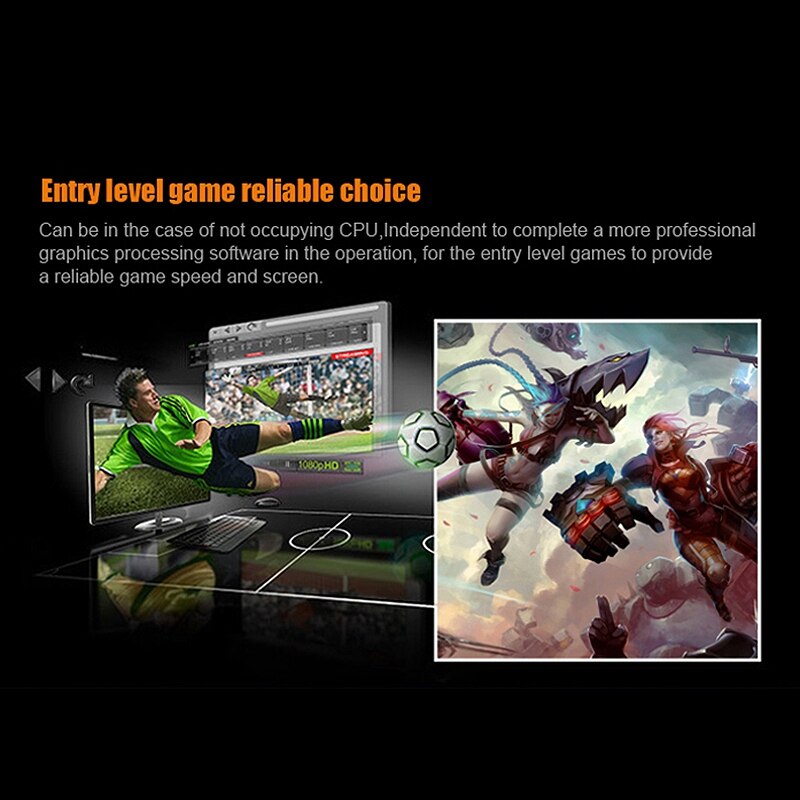 Onda GT710-2GD3 GPU 1GB GDDR3 64Bit PC Desktop image Cards PCI Express 2.0 Discrete image / Computer image Cards