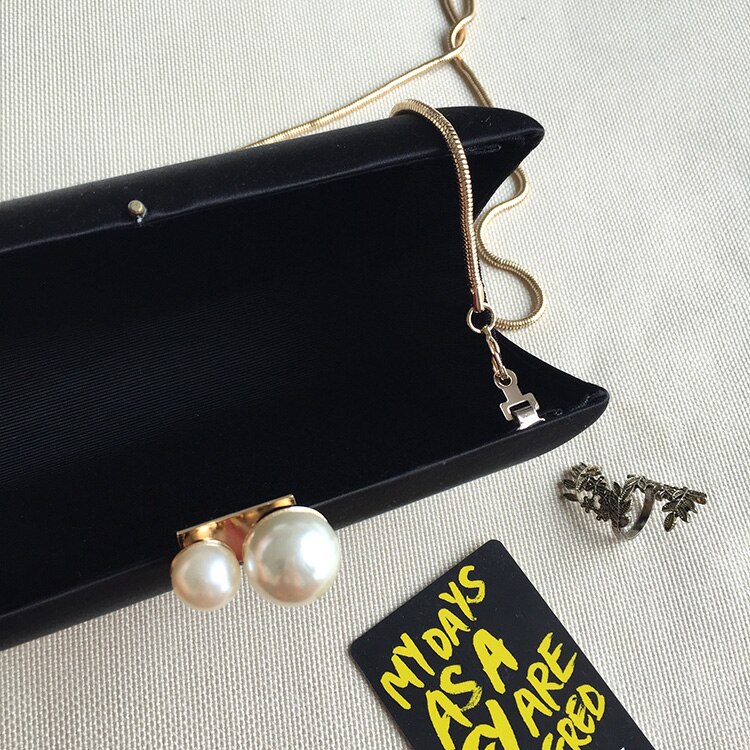Håndlaget perle clutches veske for kvinner rosa svart clutch kveldsveske brud bryllup vesker fest veske kvinne veske