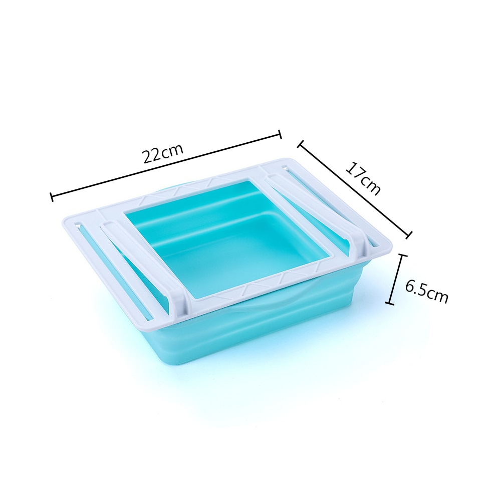 Folding and Stretchable Fridge Pull-out Storage Drawer Kitchen Fruit Egg Organizer Storage Rack Box Refridgerator Shelf Holder