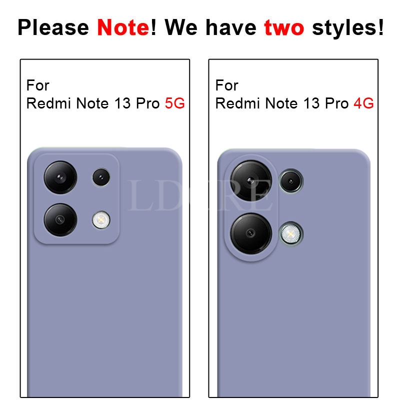 Para Xiaomi Redmi Note 13 Pro funda de silicona líquida Redmi Note 13 Pro funda protectora de TPU para teléfono Redmi Note 13 Pro cubierta