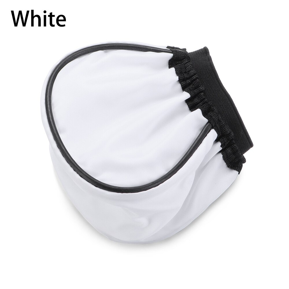 1PC Multicolor Flash Light Diffuser Reflector Sphere Cap Soft Box For Canon/Nikon/Sony DSLR Camera Accessories: white