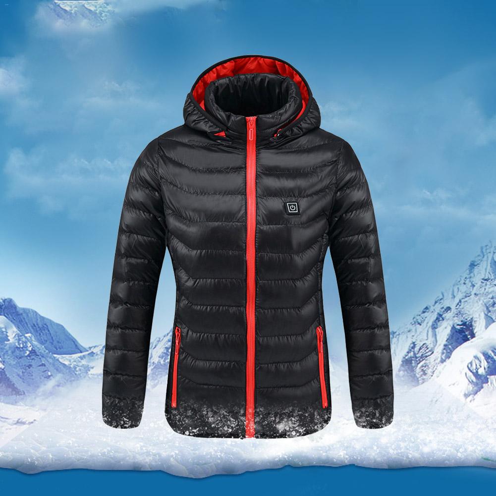 Manteau d&#39;hiver en Fiber de carbone en graphène, 1 paire, veste d&#39;extérieur chauffante électrique, USB, température constante, manteau