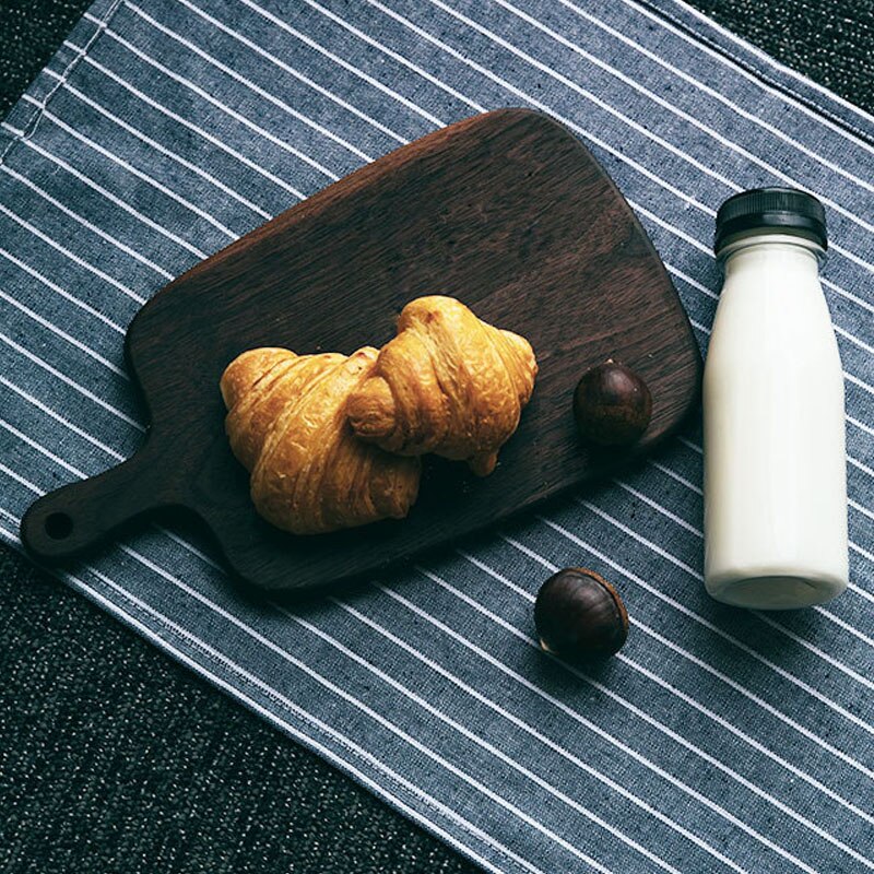 2 st/set linne kökshanddukar 40*60cm minimalistiska icke-tryckta servetter bomull släta ränder bordstabletter