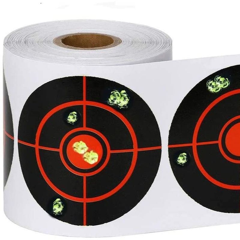 100pcs/250pcs 3 Inch Shooting Splatter Target Stickers Roll 7.5cm Adhesive Reactive Targets Stickers Paper Targets