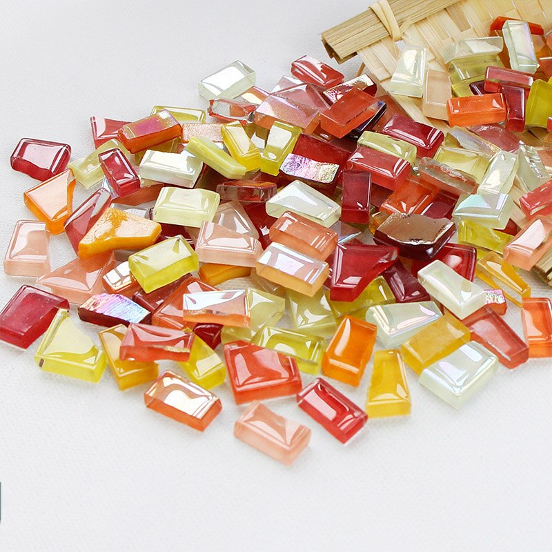 2022 Mixed Color Mosaic Fragments Irregular Shape Coloful Crystal Mosaic Tiles For Crafts Bulk Diy Decoration Materials: 2