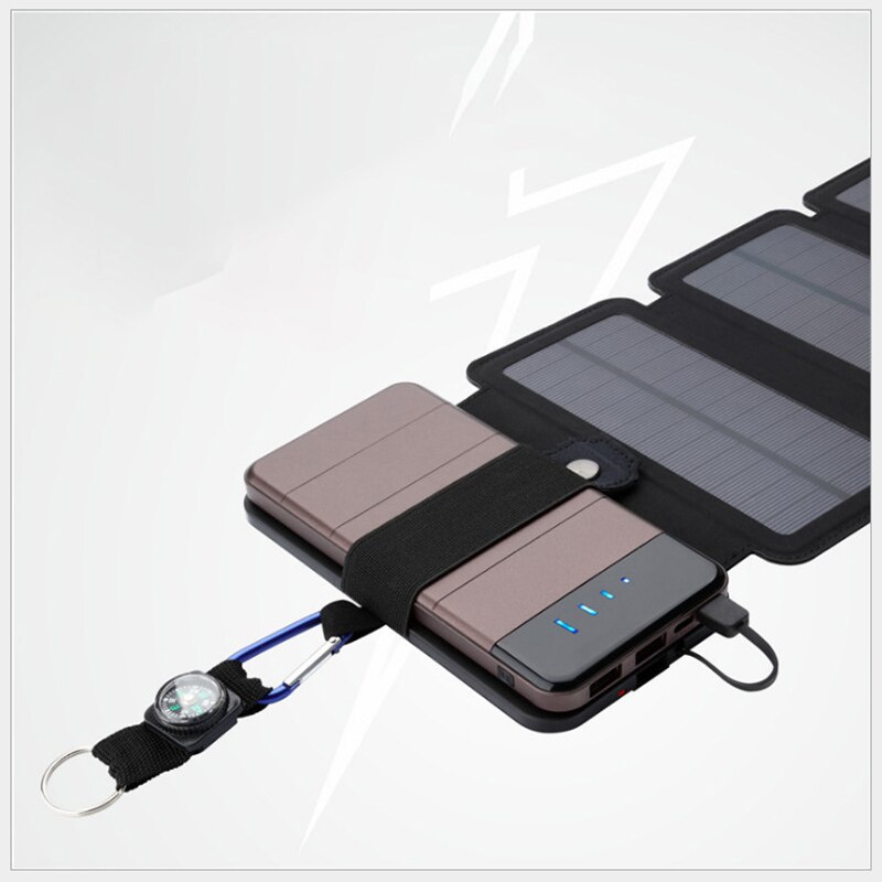 Sunpower Opvouwbare 7.5W Zonnecellen Charger 5V 2.1A Usb Output Apparaten Draagbare Zonnepanelen Voor Smartphones Gebruikt In outdoor