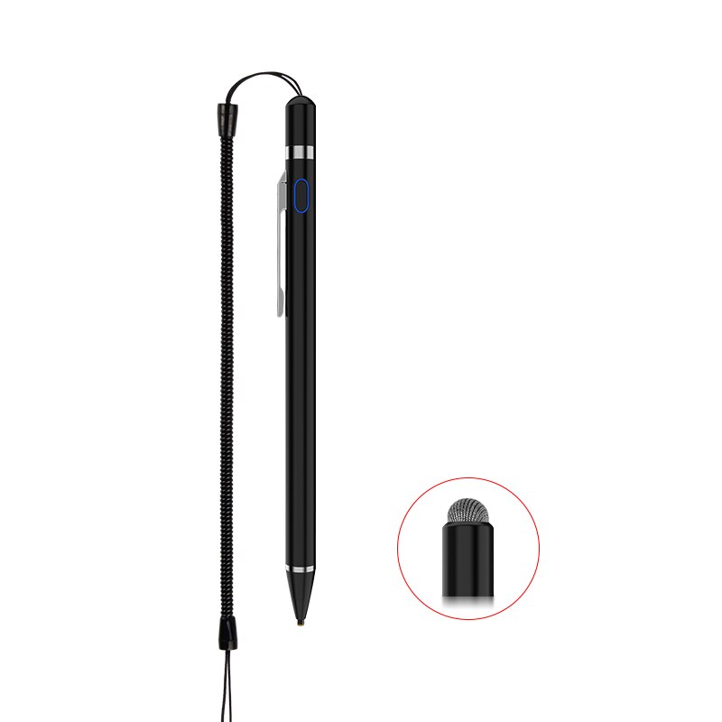 Actieve Pen Capacitieve Touch Screen Pen Voor Nokia 6 8 3 5 Nokia6 Lumia 950 Xl 650 Mobiele Telefoon Stylus pen Case Met Lente Touw: black